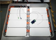 Ev akümülatörü 20 kwh lityum piller hibrit şebekeden bağımsız güneş sistemi için modüler tasarım tekerlek standı